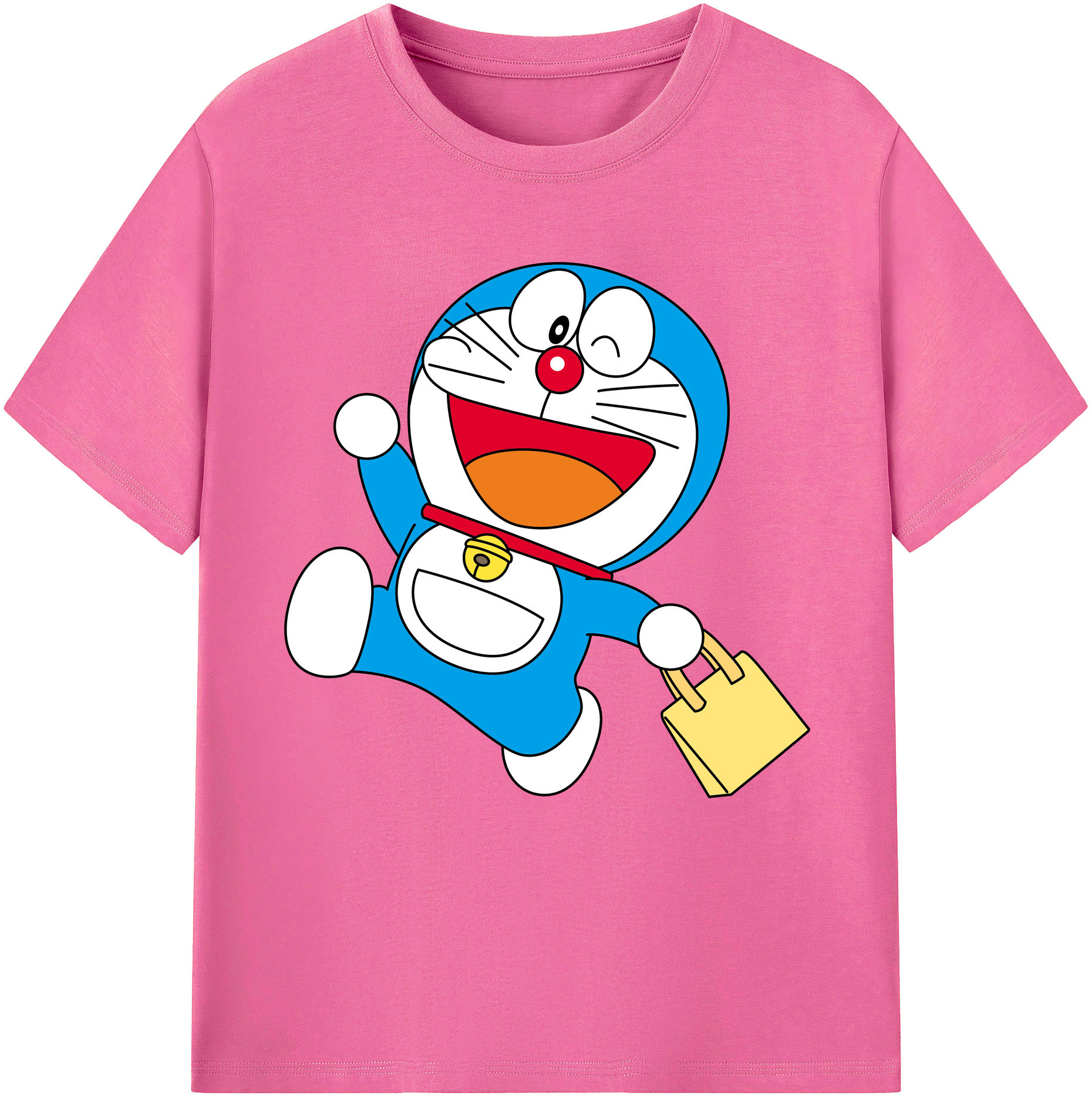 （画像用） ドラえもん Doraemon レディースカジュアルプリントTシャツ（綿100％）